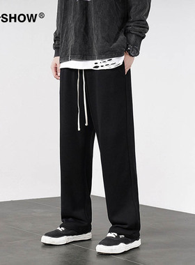 VIISHOW休闲裤男2025春季新款ins潮牌情侣百搭宽松直筒束脚卫裤子