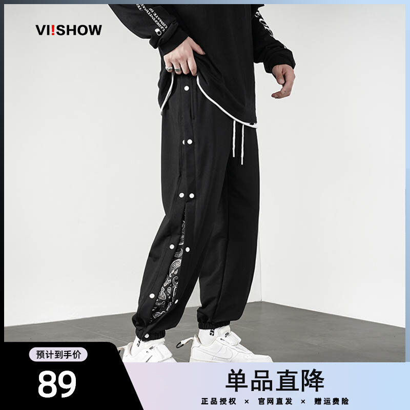 VIISHOW2021秋冬新款宽松休闲长裤日式潮流侧边印花学生帅气卫裤使用感如何?