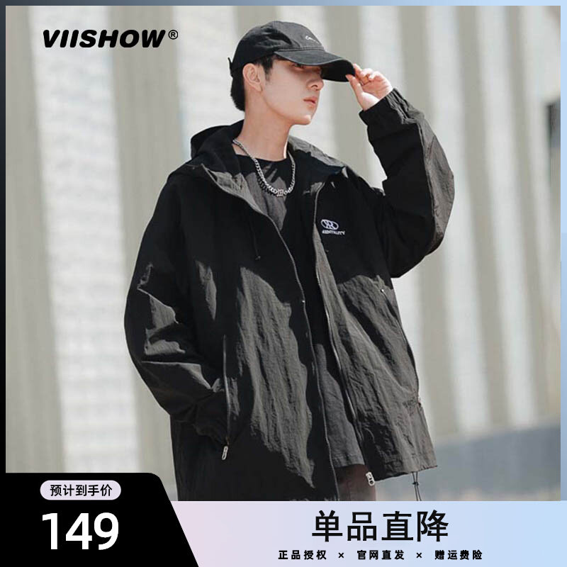 VIISHOW2023新款春季美式外套潮牌冲锋衣男vintage户外机能风防水使用感如何?
