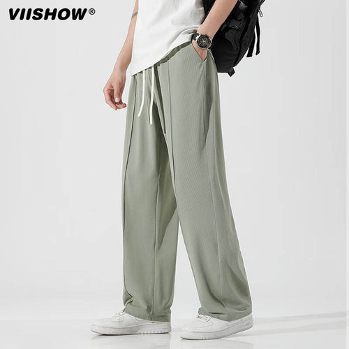 VIISHOW冰丝薄款宽松裤子