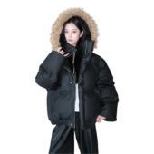 棉衣 加厚潮牌时尚 VIISHOW美式 复古毛领保暖面包服外套男女冬季