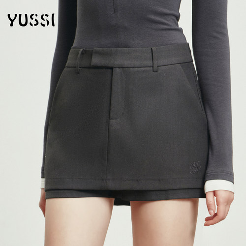 YUSSI气质西装短裤半身裙