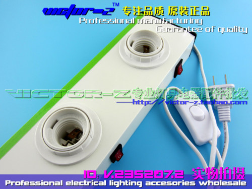 E27灯泡展示台展示架 LED灯泡测试老化展示架 试灯台试灯架 1米长
