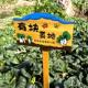 实木园艺植物标签牌木质插地牌户外指示标识牌幼儿园菜园告示木牌