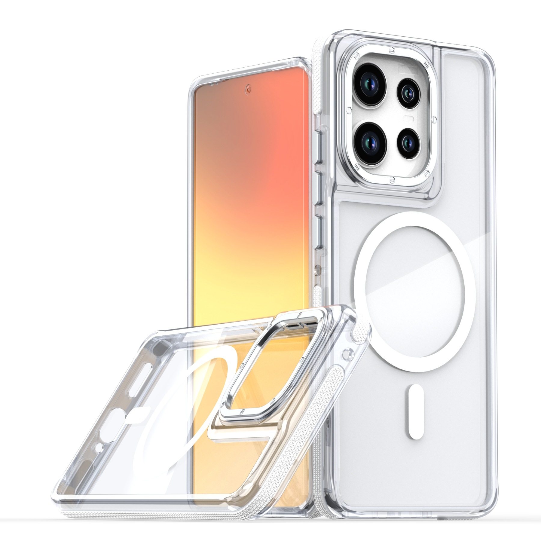 适用MOTO egde60Fusion双色磁吸手机壳摩托罗拉G86防摔保护套 Case for Moto Edge 60 Fusion edge60s