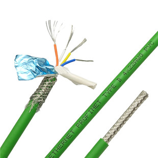 2x2x22AWG/7 四芯屏蔽profinet type b工业通讯网线PN以太网电缆