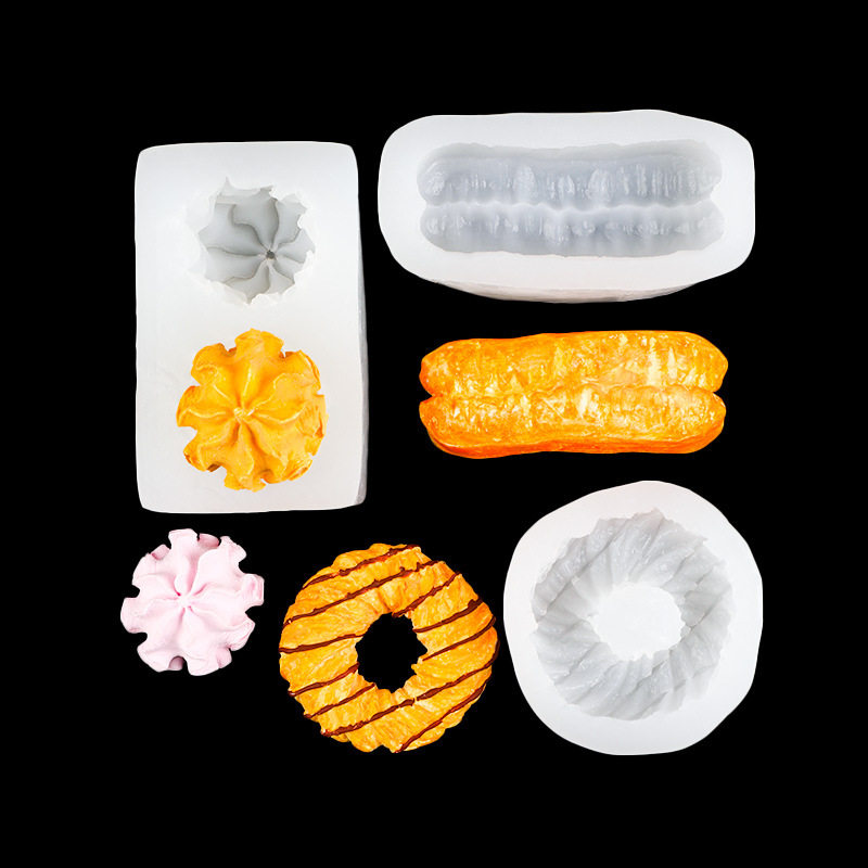 油条甜甜圈面包小花曲奇饼干手工食玩硅胶模具翻糖蛋糕甜品配件现,厨房/烹饪用具,烘焙模具,淘宝优惠券,粉丝福利购,淘宝优惠卷