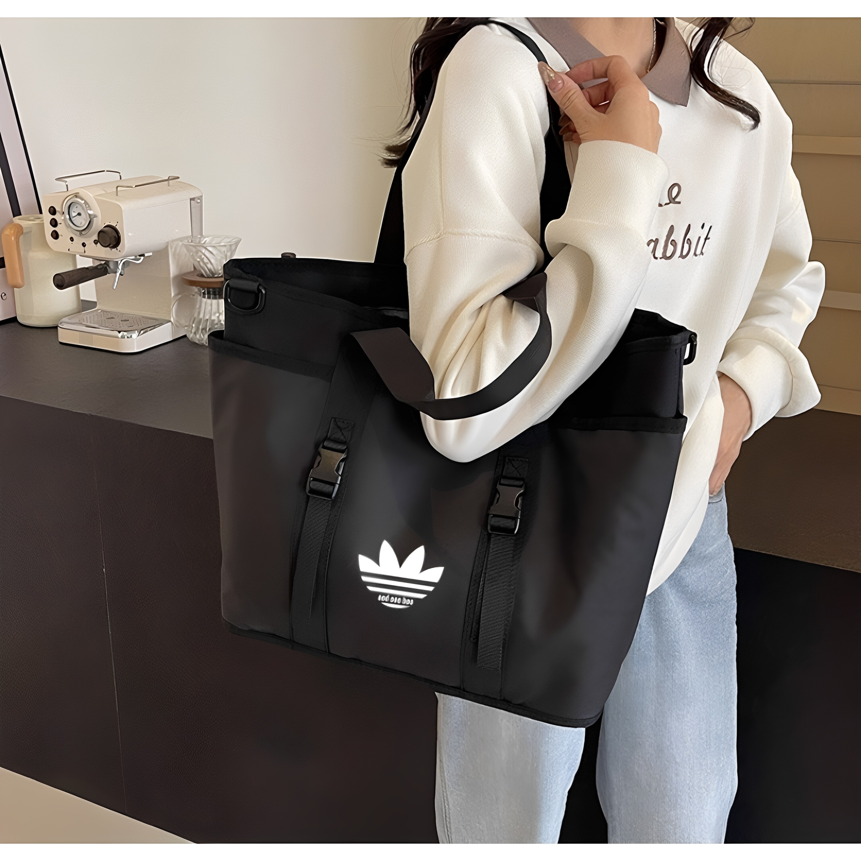 潮牌旅行登机手提斜挎电脑托特包