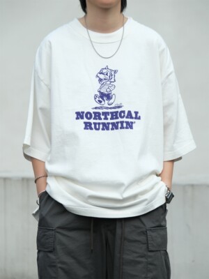 BARNS五分袖宽松休闲短袖