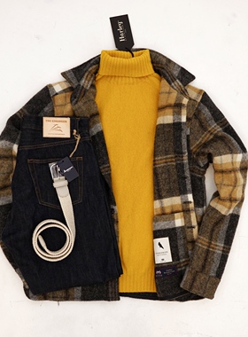 现货 PEREGRINE英国225年重磅保暖羊毛格纹衬衫MWJ242/244 男女款