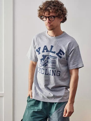 美式复古RemainsRugged学院T恤