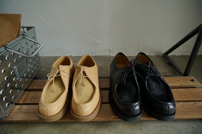 现货法国复古系带皮鞋男女款