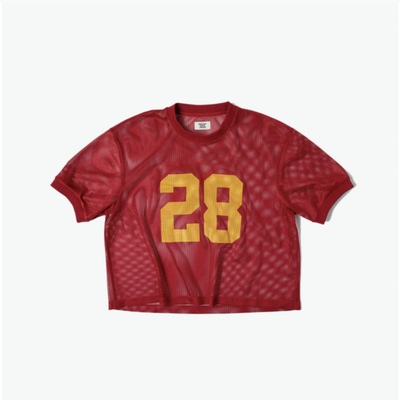 现货 SERVING YOUR NEEDS/NEEDS #28 JERSEY 美式街头网眼罩衫短T