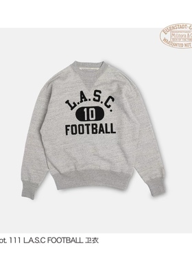 Militora111校园款软糯纯棉套头抓绒美式复古印花Logo中性卫衣