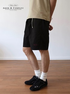 多色户外运动尼龙刺绣系带短裤 现货 SS23 Online AKOM