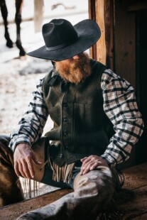 国内现货 FILSON美产 阿美咔叽复古保暖加厚羊毛马甲背心马夹男