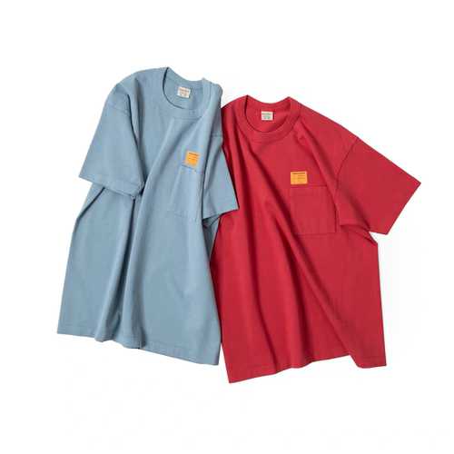 REMOCREVO  Vtg Wash Pocket Tee复古洗旧口袋短袖TEE
