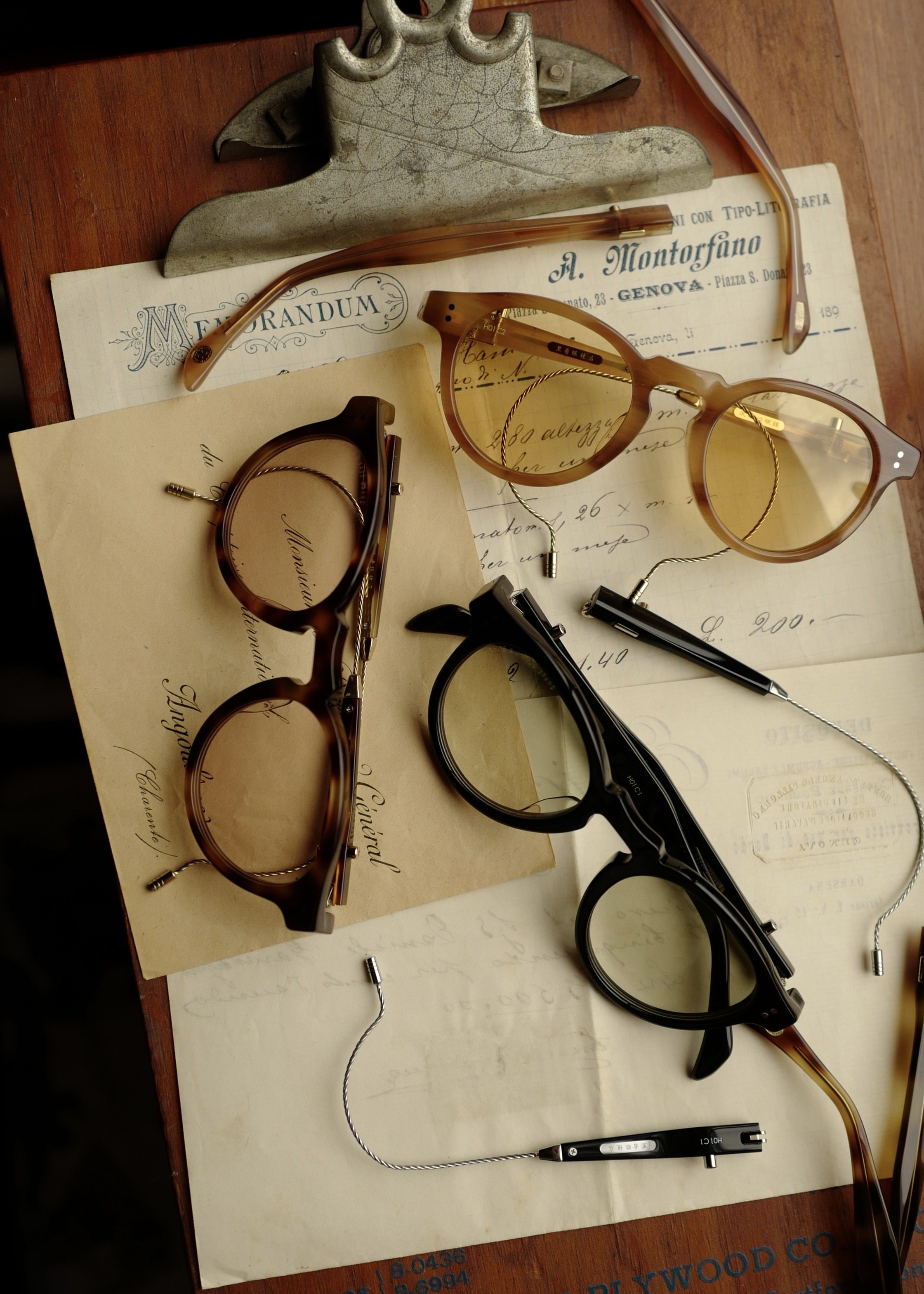 LOOKINSIDE x USAGE 联名款 可拆卸镜腿树脂弯脚眼镜框太阳眼镜