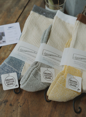 Anonymous Ism 日本制 拼色有机棉长袜16791500