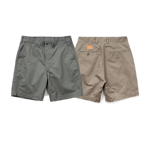 REMOCREVO  prime chino shorts 卡其复古直筒休闲短裤