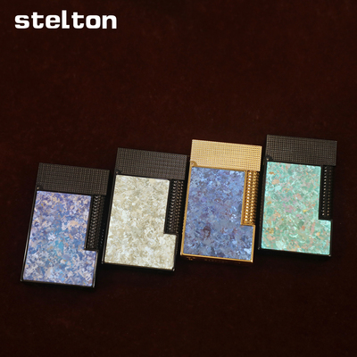 Stelton斯特腾朗声打火机充气双面镶嵌钛金属钢音创意个性送礼