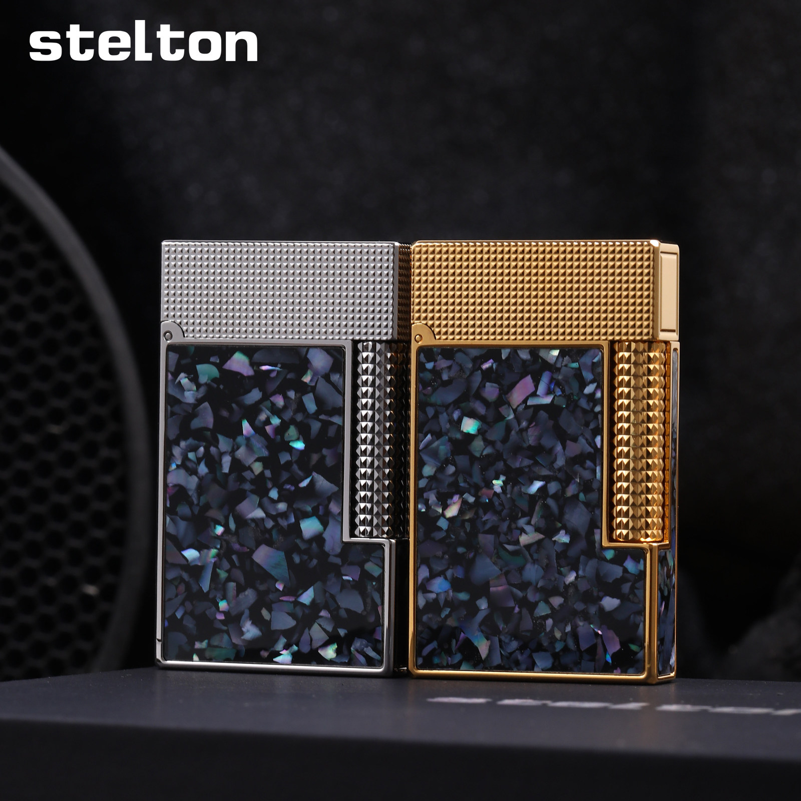 Stelton斯特腾朗声充气打火机侧滑点火碎冰贝壳创意个性高档送礼