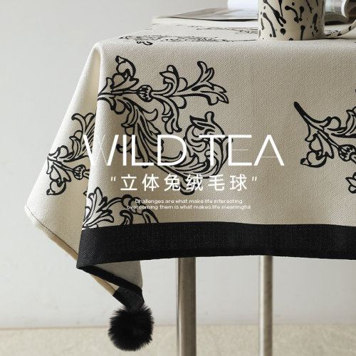 天使之力万事如翼原创流苏桌布