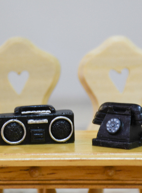 模型仿真树脂录音机创意摆件