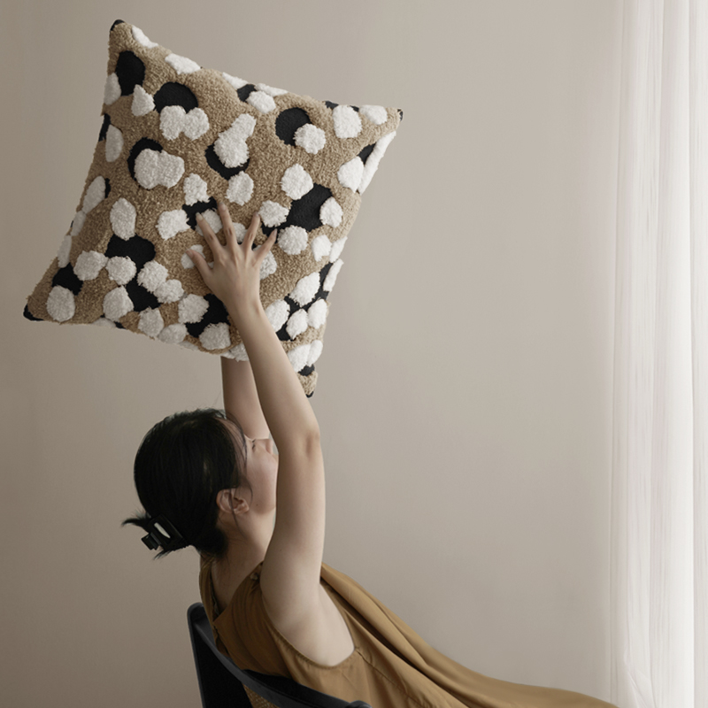 纳茉【棉花糖】立体刺绣抱枕靠垫