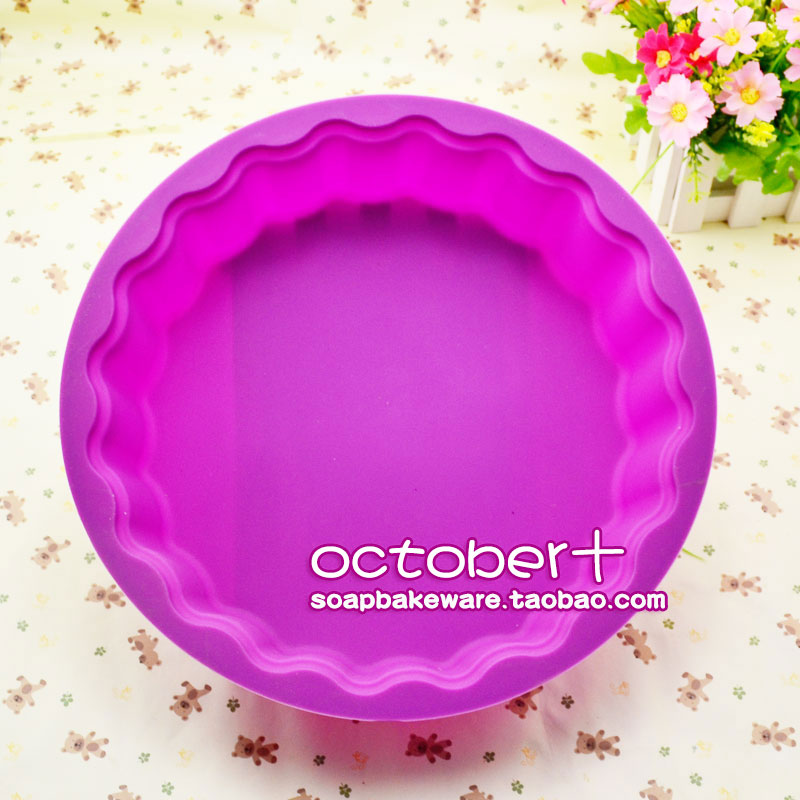 TOLOVE觅爱馆波浪边圆形9英寸蛋糕烘焙硅胶面包烤盘bread pan