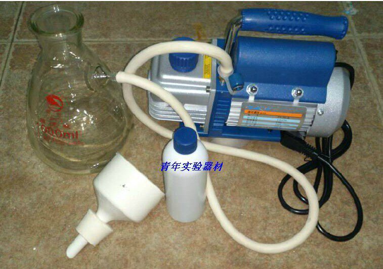 实验仪器 成套 真空泵+抽滤瓶+真空管+布氏漏斗+橡胶塞+泵油