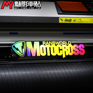魅影车贴 MOTOCROSS 摩托车 贴花 碳纤维底 反光贴 车贴 贴纸