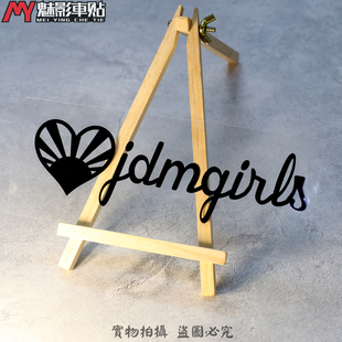 JDM GIRL 汽车改装 魅影车贴 贴纸 SUBARU 反光贴 贴花 日本D1