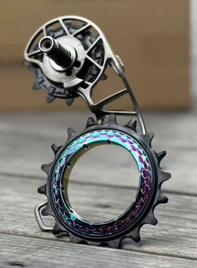 英国absoluteBLACK后拨导轮大鸡腿 钛合金陶瓷大导轮钛合金3D打印