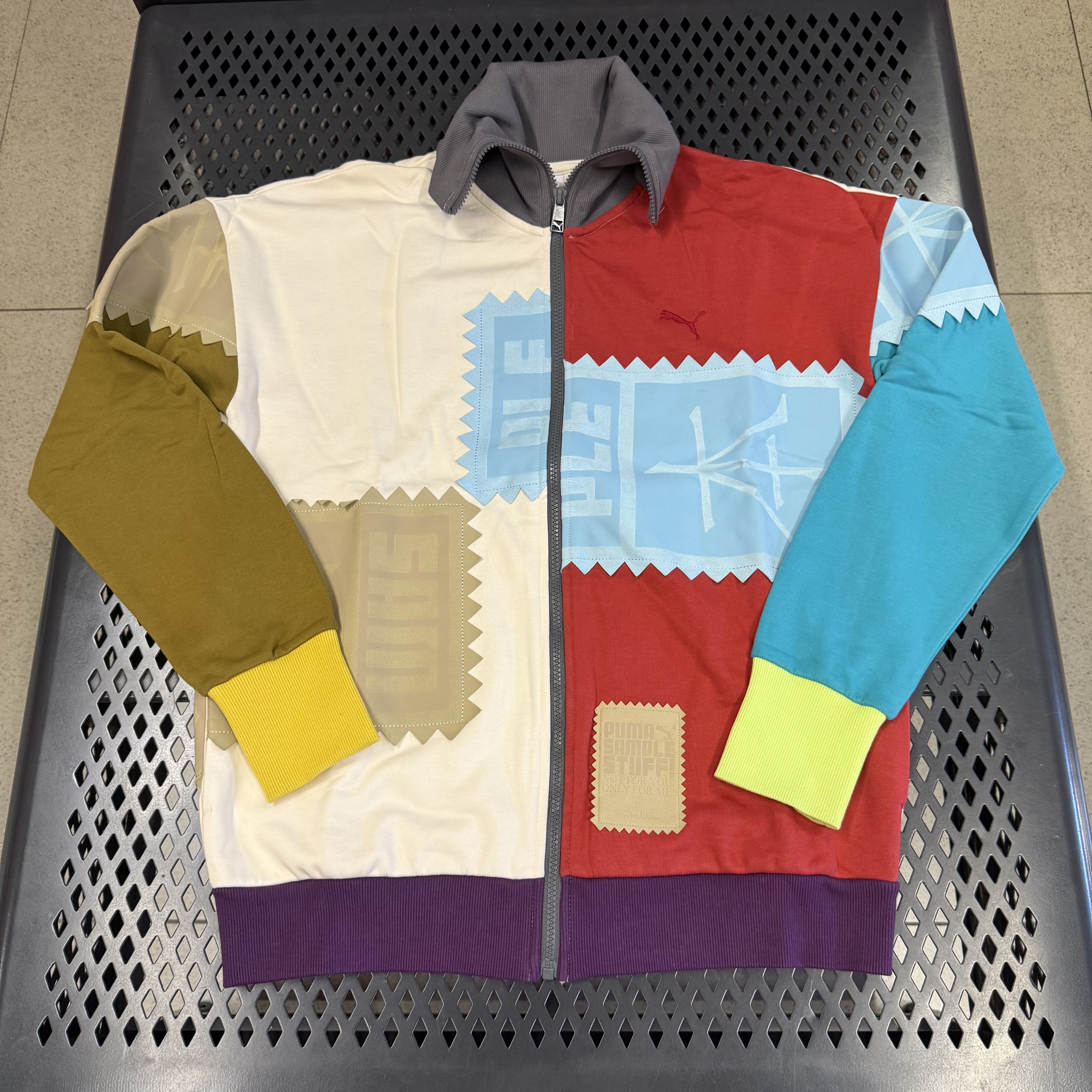 彪马Puma x Michael Lau联名男女夹克线圈保暖立领针织衫 530350