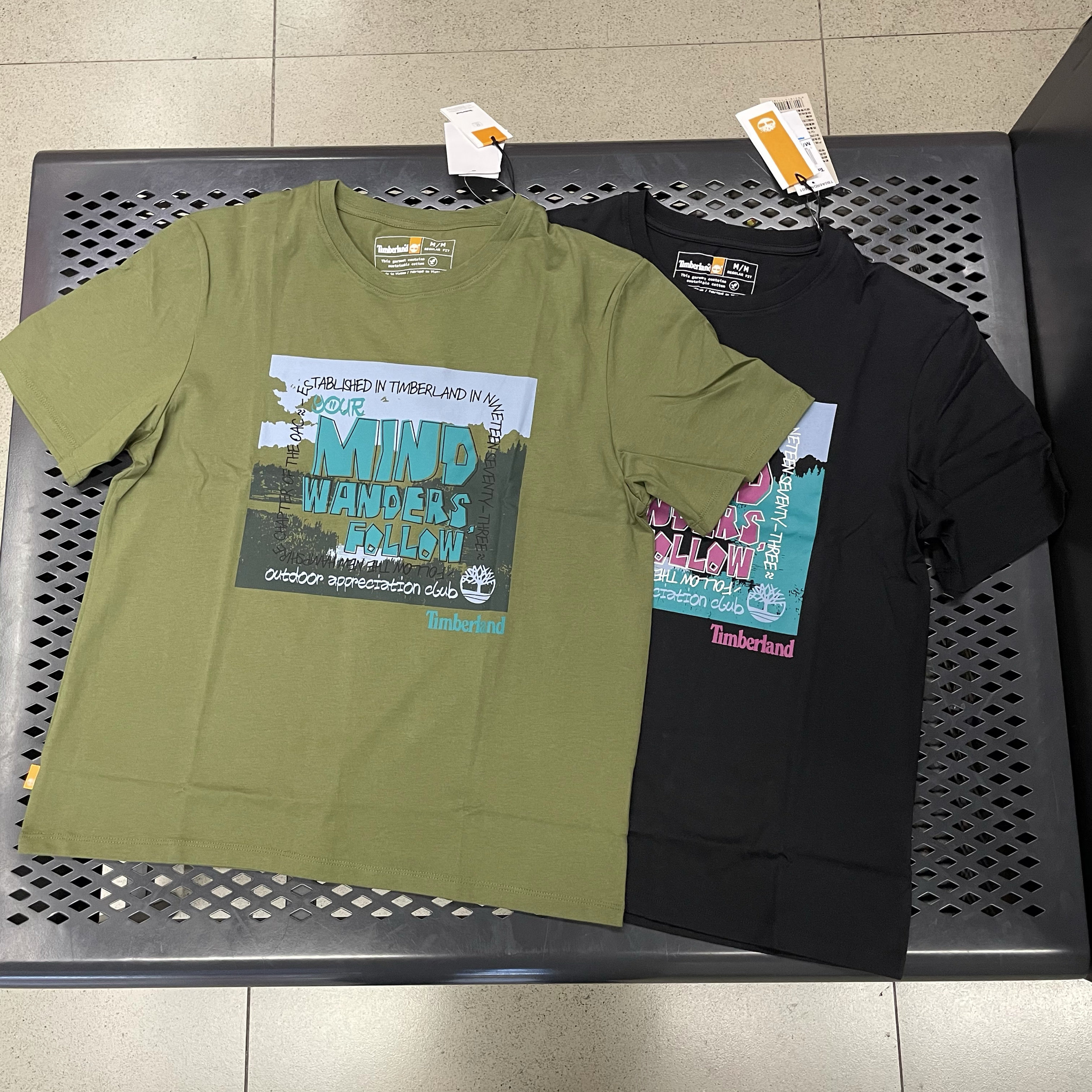 Timberland添柏岚男装户外运动宽松休闲印花短袖圆领T恤 A6RGN