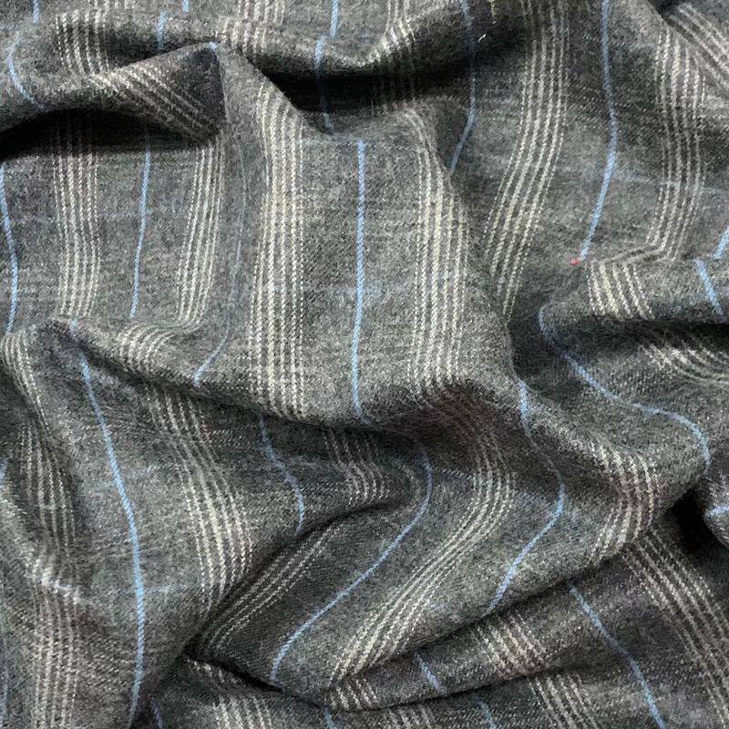 品牌精纺纯羊毛色织格子布柔软贴身复古风格秋款羊毛色织格子布