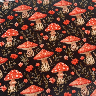 独家版权 蘑菇蘑菇 全棉细帆 手工DIY 面料
