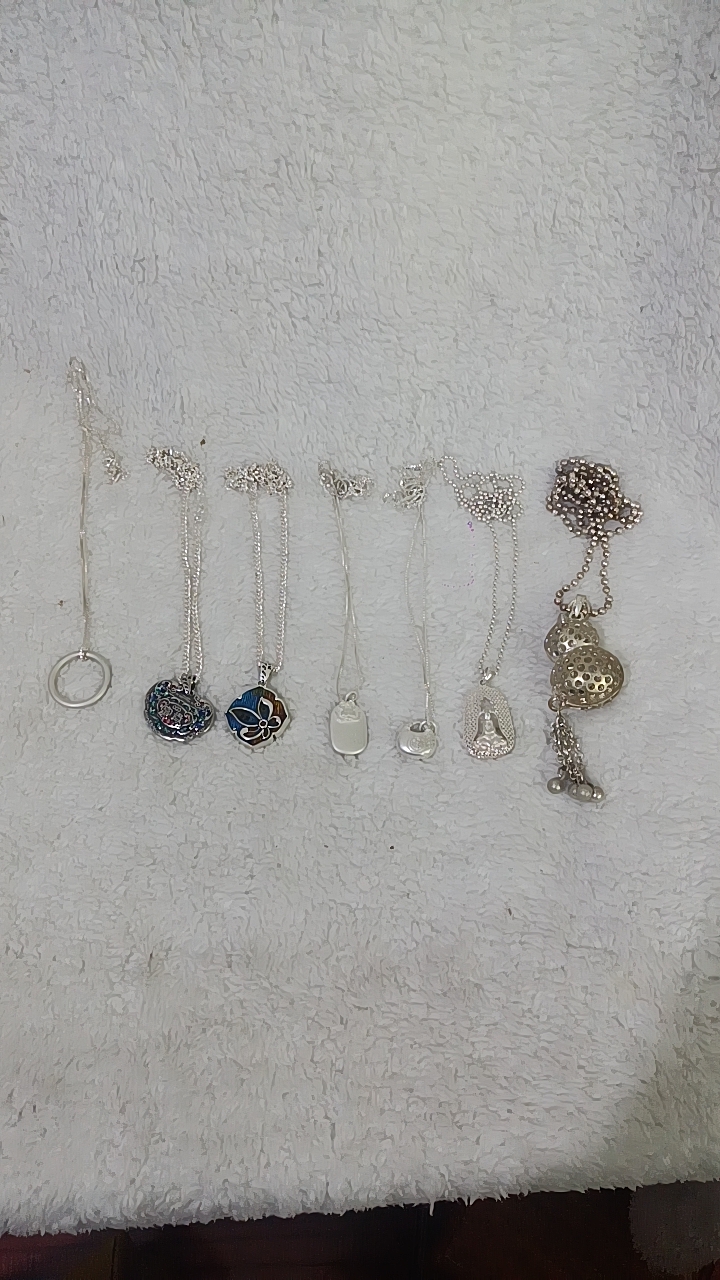 各种银饰925项链带挂件
