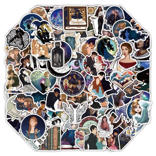 100张卡通Acotar Merchandise贴纸手账手机壳笔记本防水贴画