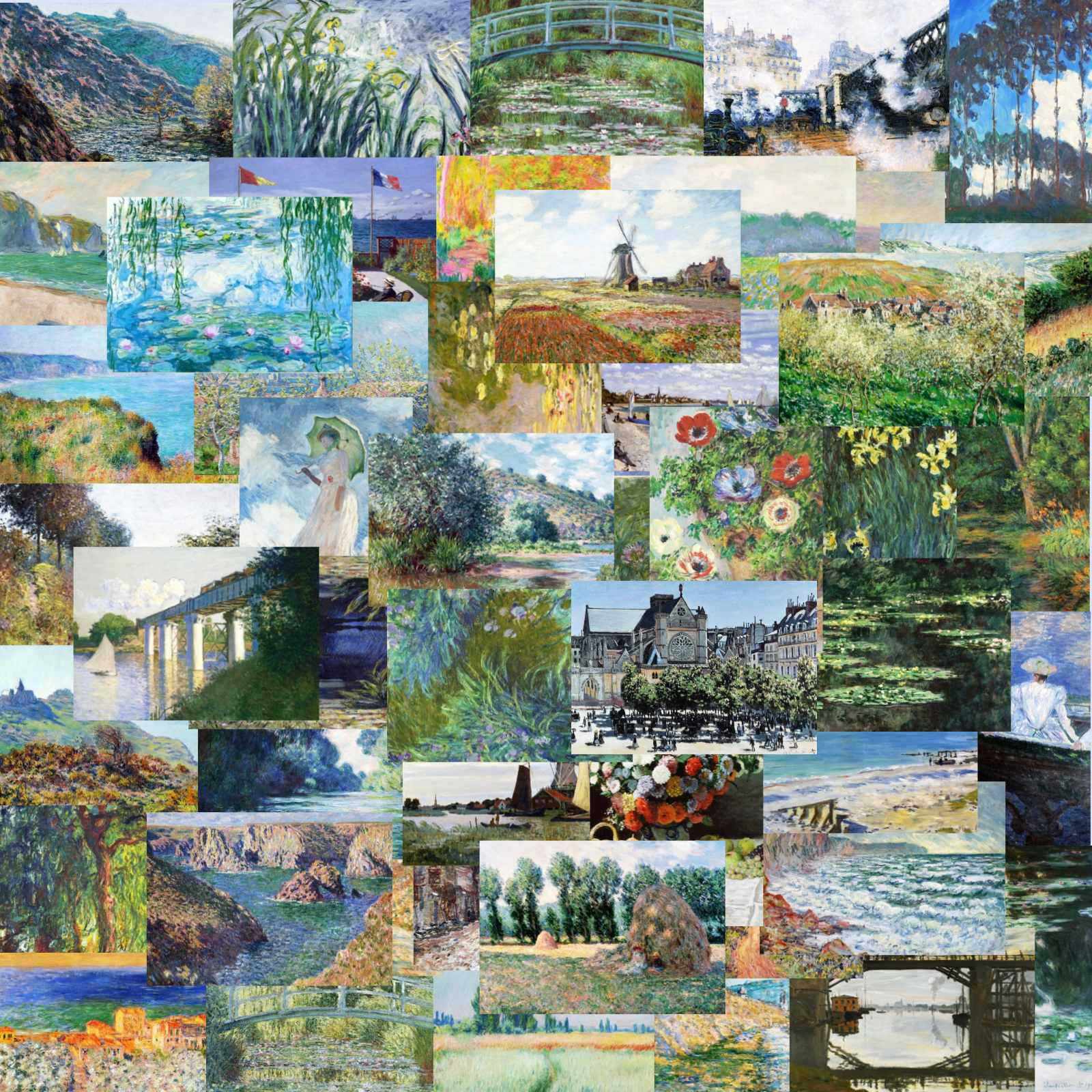 50张莫奈油画手机电脑笔记本滑板冰箱行李箱电瓶车吉他涂鸦贴纸,3C数码配件,笔记本个性小贴纸,淘宝优惠券,粉丝福利购,淘宝优惠卷