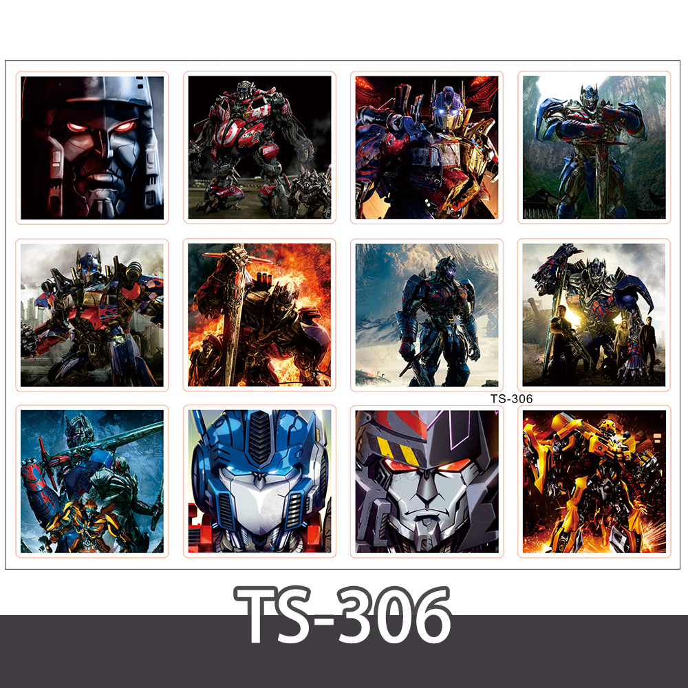 变形金刚动漫滑板贴纸ipad手机冰箱电动车头盔行李箱玩具手帐贴纸