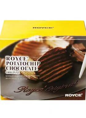 代购人气爆款日本北海道 蔡文静 ROYCE' 生巧克力薯片 原味/白巧