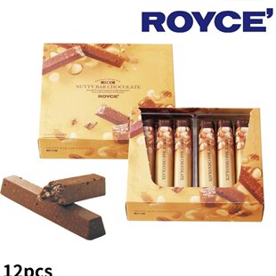 日本正品royce生巧若翼族巧克力棒榛果抹茶草莓味饼干零食12枚