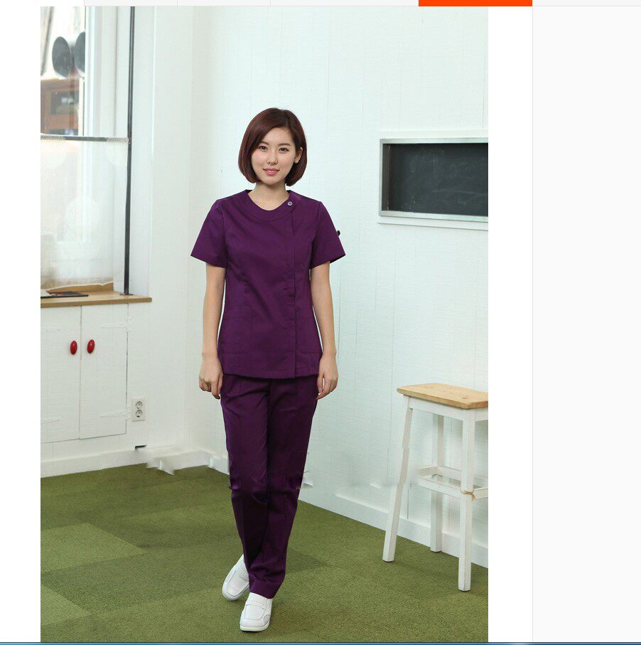 나이팅게일 박사 치과 및 구강 작업복 간호사복 손세탁복 핸드브러쉬복 한국형 반팔 여름 가디건