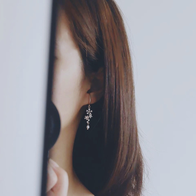 HiOnion原创珍珠锆石精致耳环