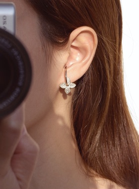 Hi Onion原创花未眠 小众耳挂无痛高级感冷淡风耳夹无耳洞超闪仙