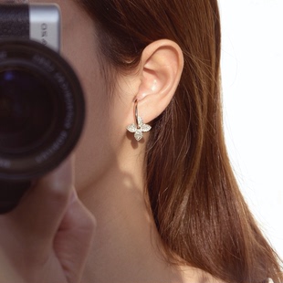 Hi Onion原创花未眠 小众耳挂无痛高级感冷淡风耳夹无耳洞超闪仙