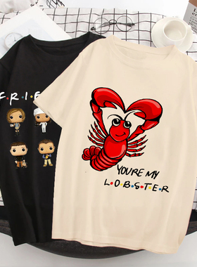 Friends Tv Show T shirt |美剧老友记周边印花短袖男女情侣上衣