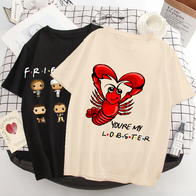 Friends Tv Show T shirt |美剧老友记周边印花短袖男女情侣上衣
